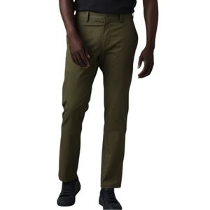 NWT Prana Men's Westover Chino Slim‎ Fit Stretch Concealed Zipper Brown Casual